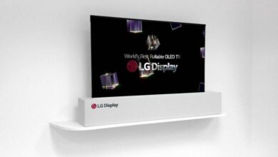 Скручиваемый телевизор LG UHD Rollable OLED